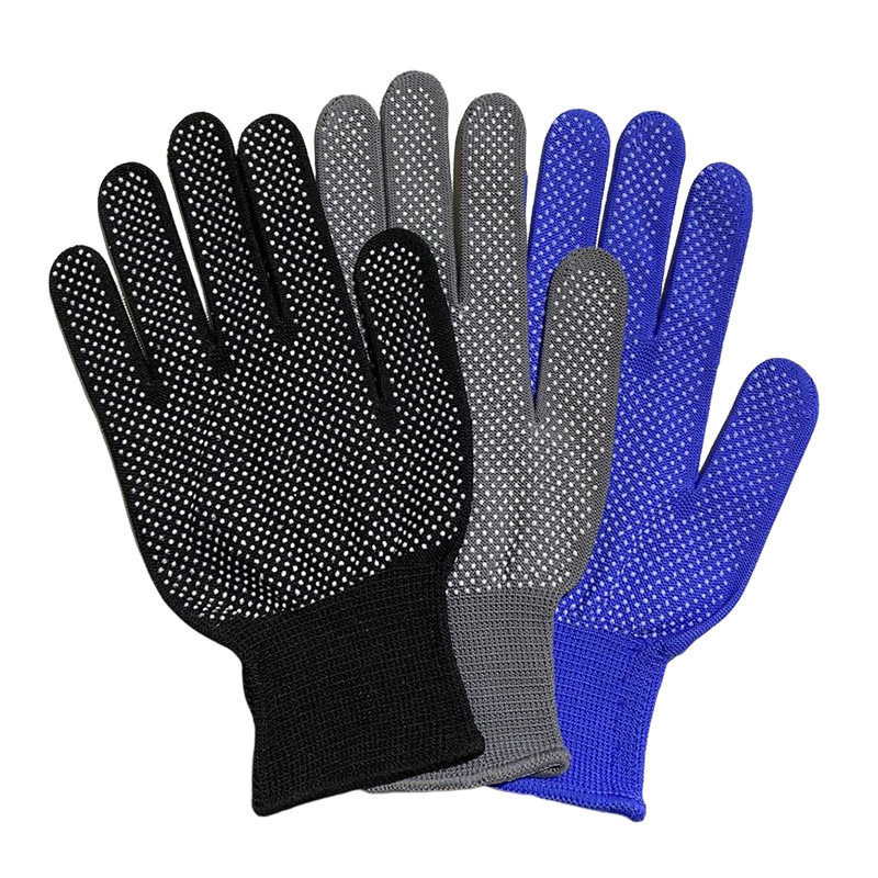13针尼龙点珠防滑手套园艺攀岩打包透气工作跨境点胶耐磨劳保手套