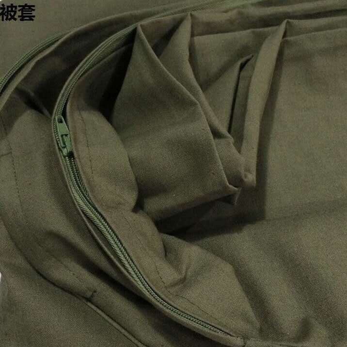 厂家直销军绿色纯棉加长被套床单信封枕头套 单人床褥套3件套柔软