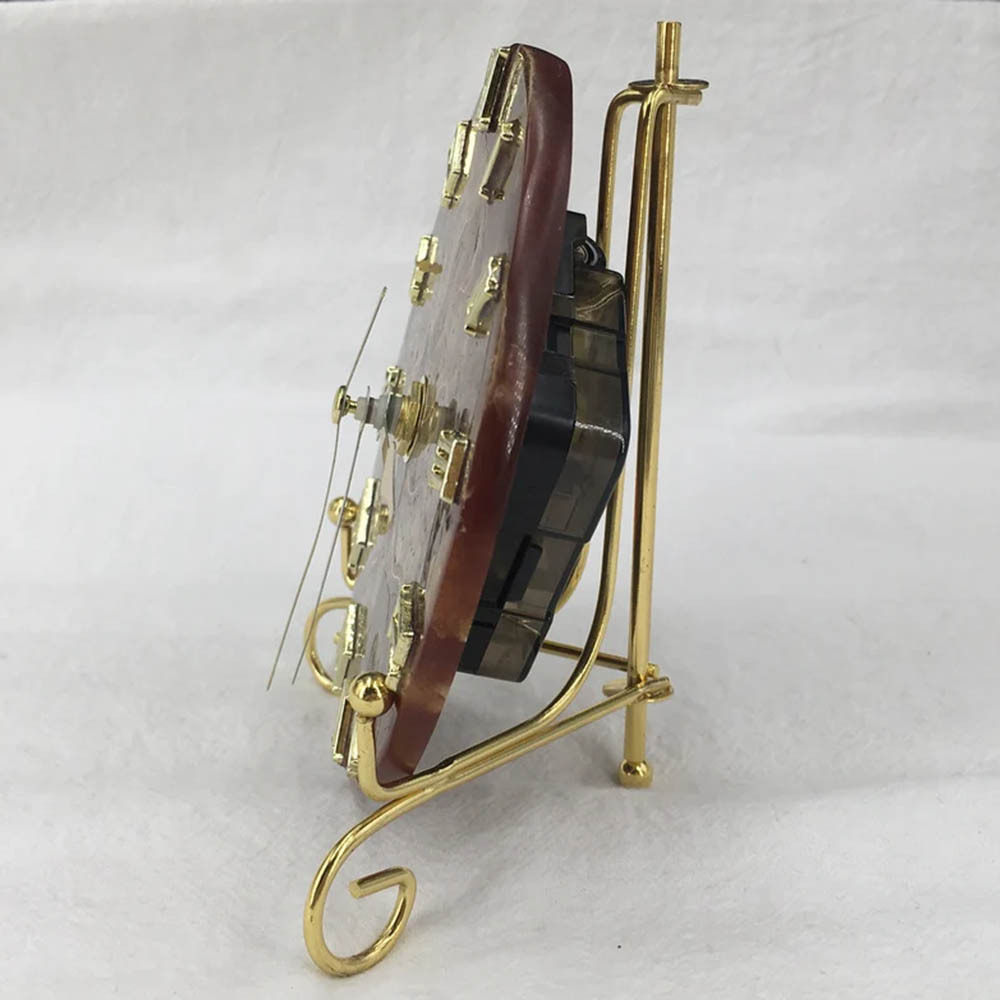 Aurora Timekeeper — Natural Labradorite Crystal Clock