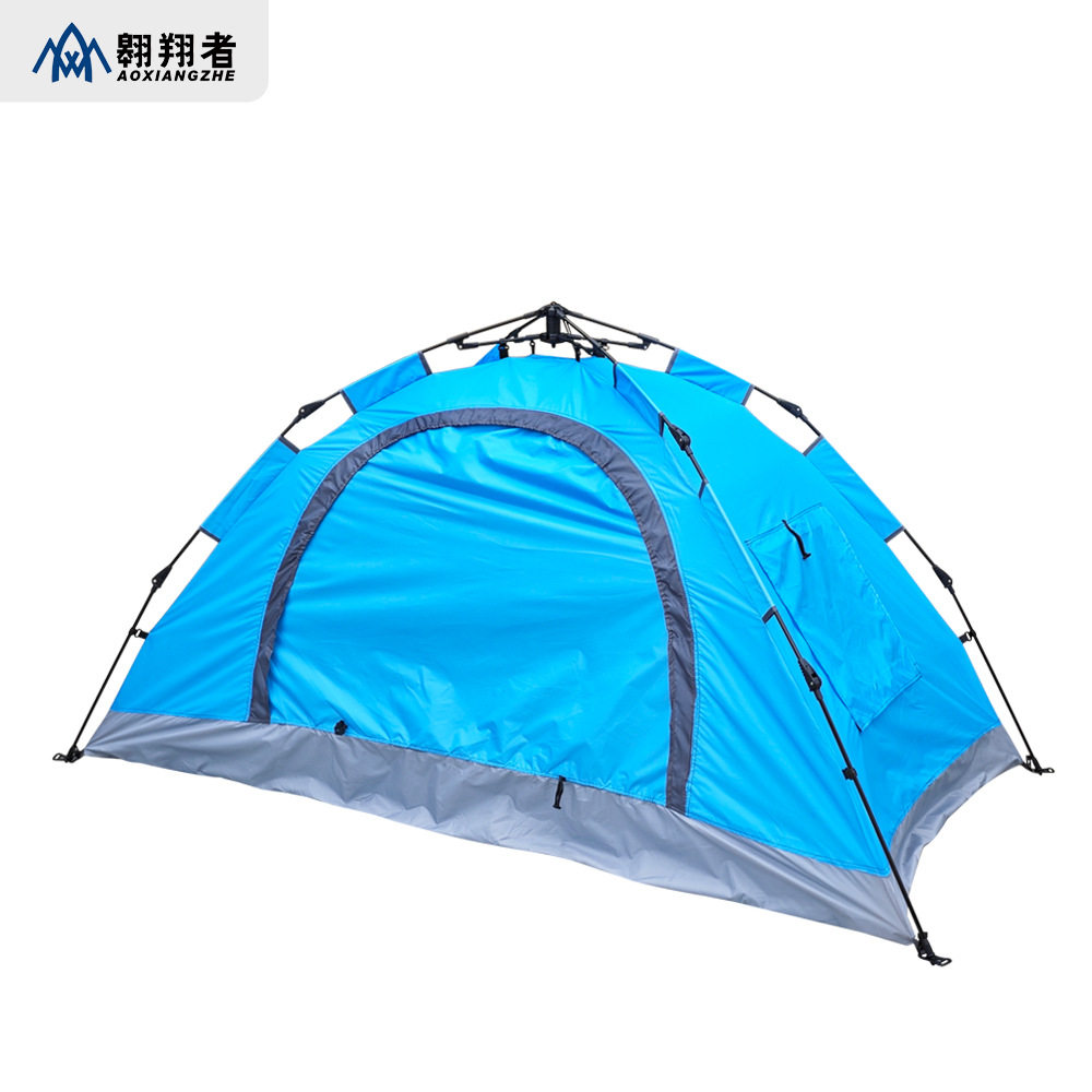 户外帐篷双层防暴雨单人露营骑行自动速开超轻便携专业野外野营
