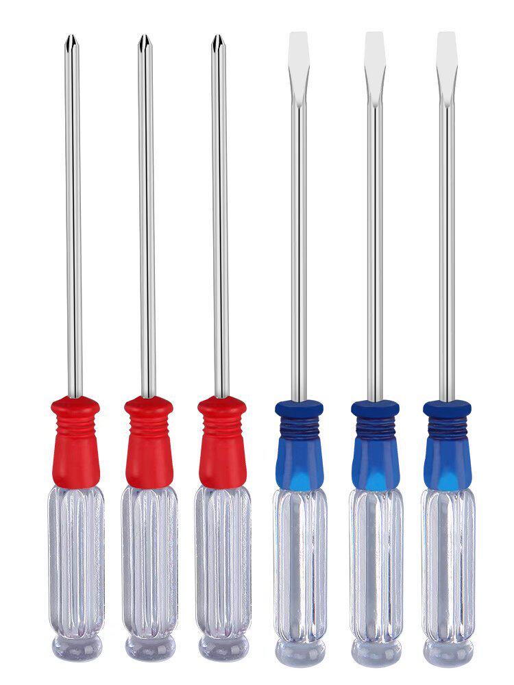 厂家生产水晶螺丝刀3寸3mm小起子家用带磁十字一字小螺丝刀批发