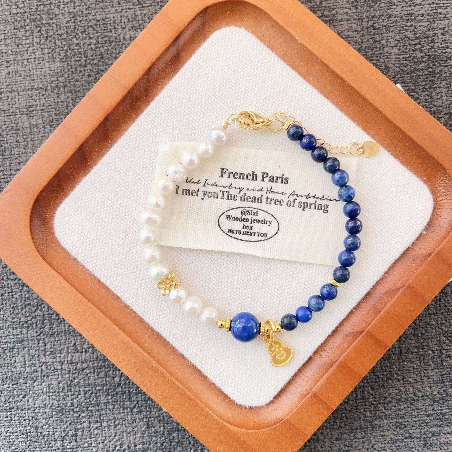 Nature's Art — Raw Lapis Lazuli Bracelet