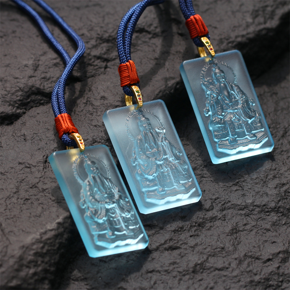 Three Pure Spirits Lingbao Celestial Lord Energy Protection Necklace | Taoist Talisman for Luck, Warding Off Evil, and Ensuring Safety
