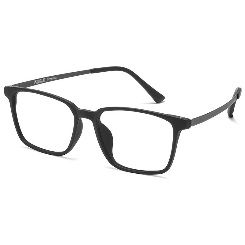 丹阳眼镜超轻TR90眼镜框男纯钛近视眼镜复古方框镜架弹性眼镜9822