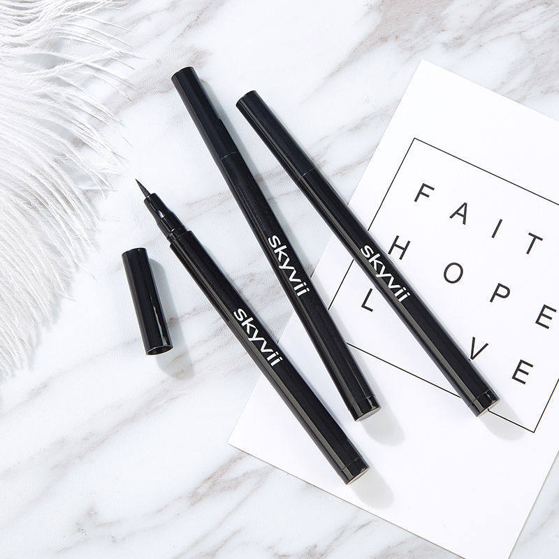 Skyvii-8018-酷黑眼线笔自然不易晕染黑色不易掉色一件代发