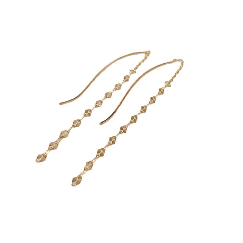 14K gold double-lip chain ear strings