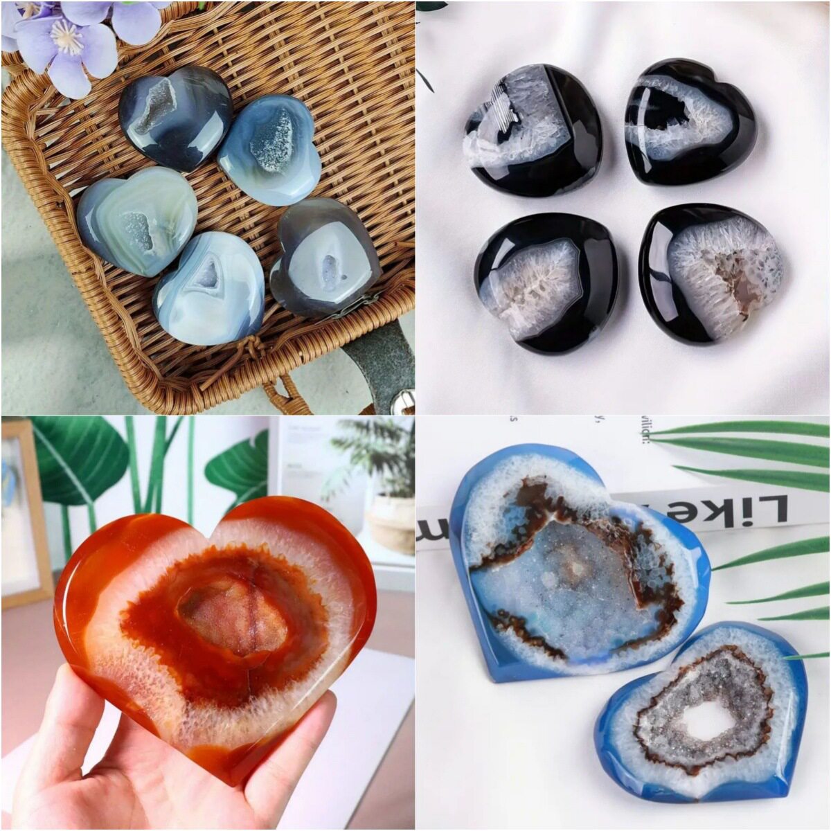 Dreamscape Geode — Aura-Coated Agate Geode Treasure Bowl