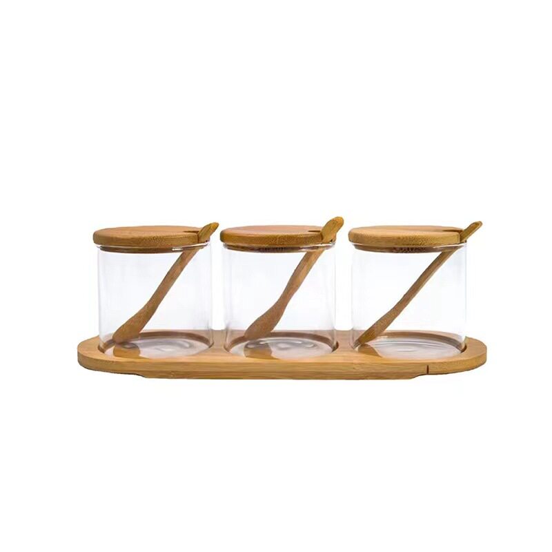 玻璃调料罐加厚款防潮调料盒家用玻璃密封调味罐盐罐厨房味精瓶罐