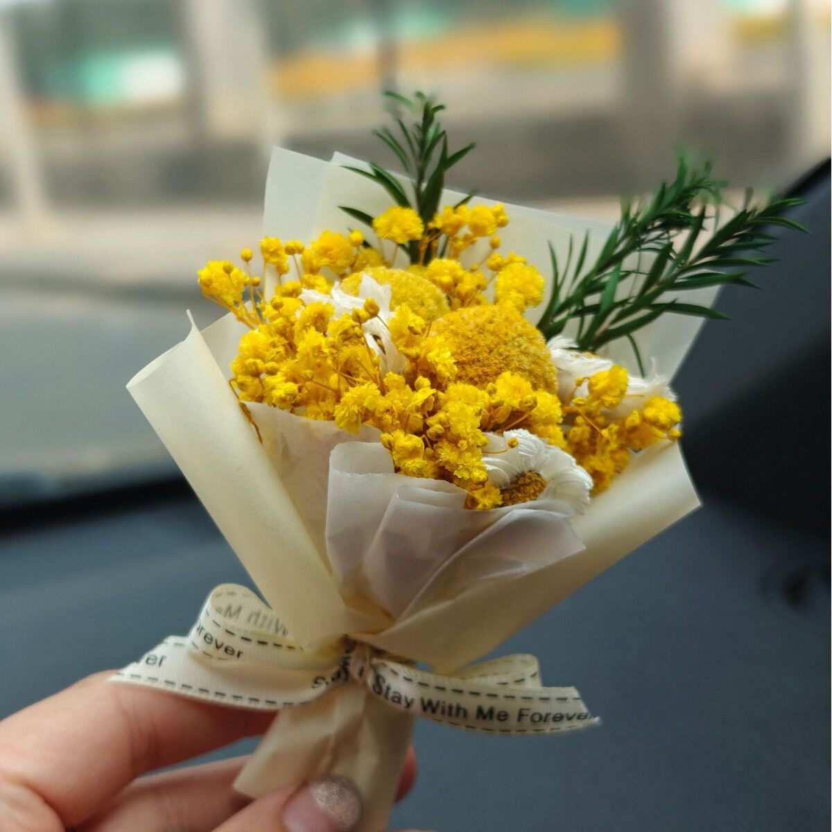 车载香水迷你干花花束汽车内饰品香薰车上空调出风口淡香装饰礼物