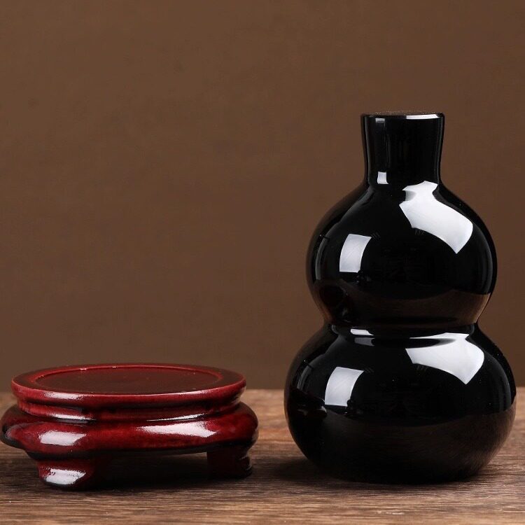 Black Obsidian Gourd