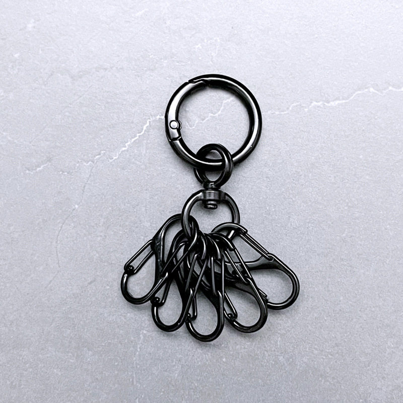 原创小众8字钥匙扣户外登山扣背包多挂s钩配件汽车锁匙扣个性挂件