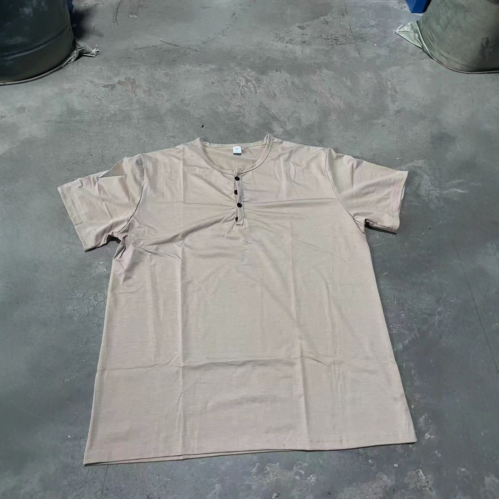 欧美 ins跨境 2026夏季速卖亚马逊T恤男士纽扣亨利领运动马球衫