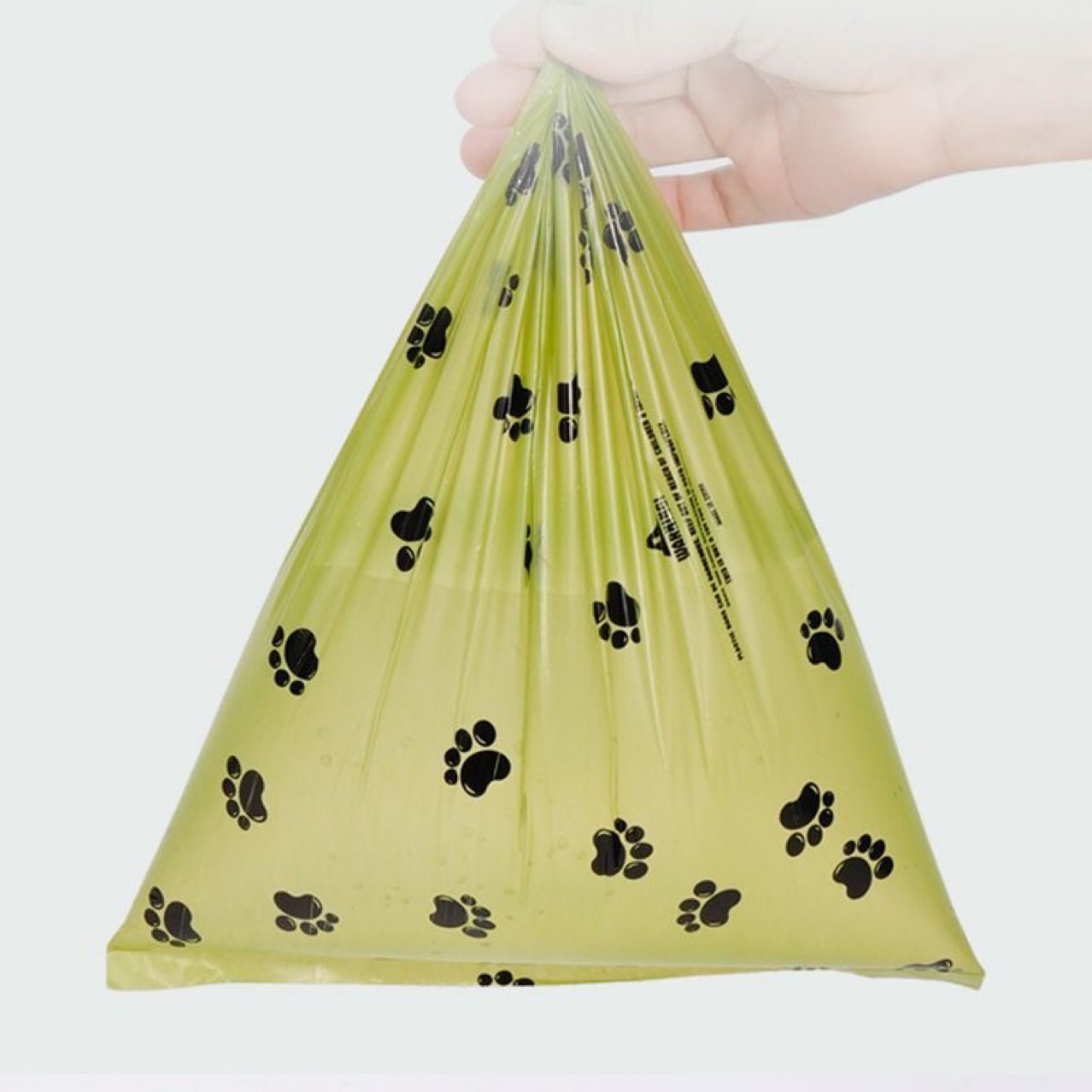 加厚款拾便袋绿色可降解宠物垃圾袋  一次性点断式宠物便便清理袋