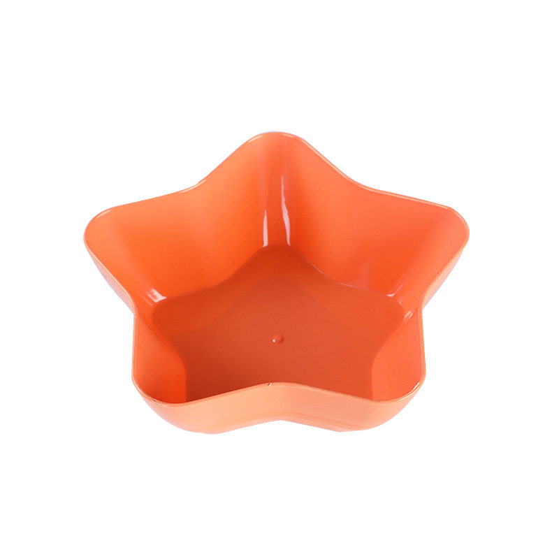 跨境五角星盘子加深简约多功能创意糖果盘水果盘加厚大号零食盘