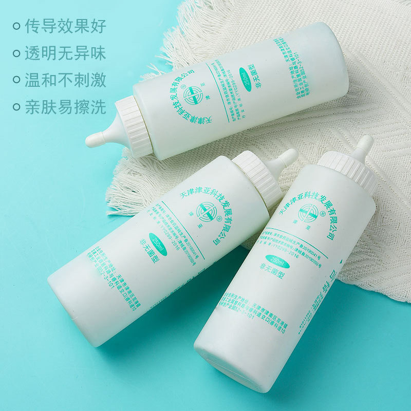 批发天津津亚医用超声波耦合剂b超冷凝胶美容仪器冰点脱毛 250ml