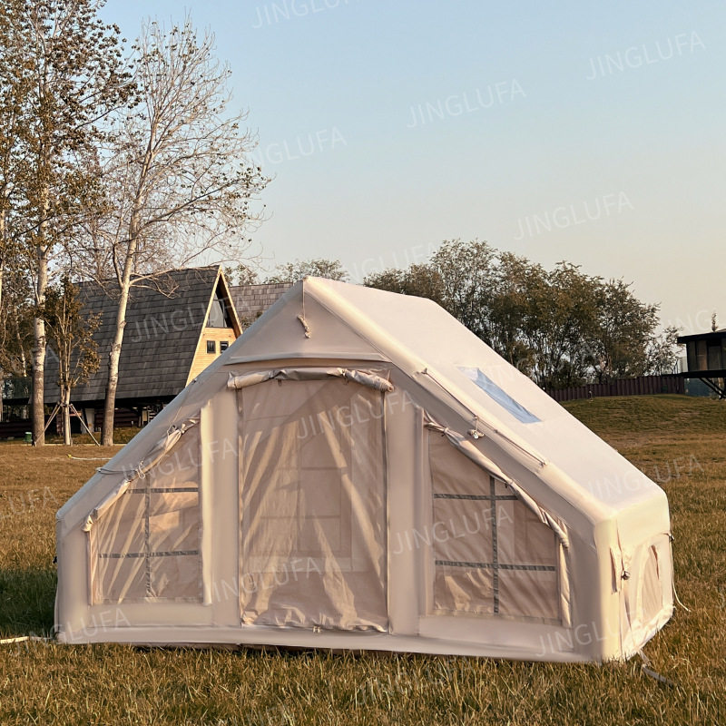 京路发露营帐篷充气式家庭间大空间防霉充气批发厂家野营免搭建