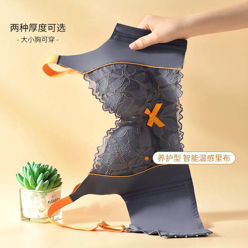 抖音直播爆款文胸小胸显大聚拢上托防下垂收副乳内衣蕾丝调整型