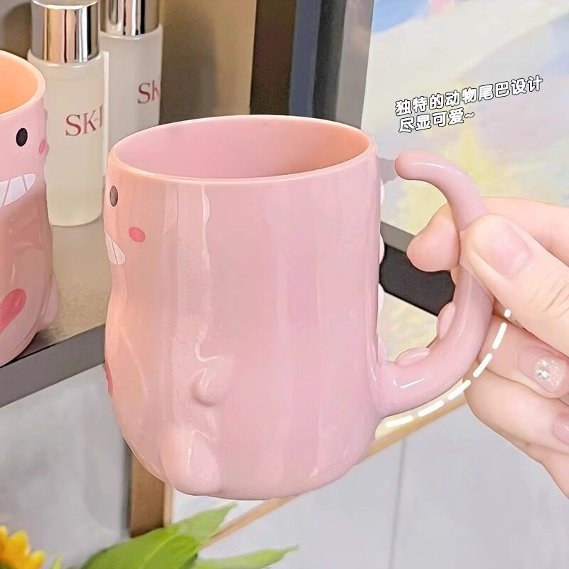 卡通洗漱杯防摔漱口刷牙杯牙刷恐龙杯子宝宝家用可爱男女孩创意杯