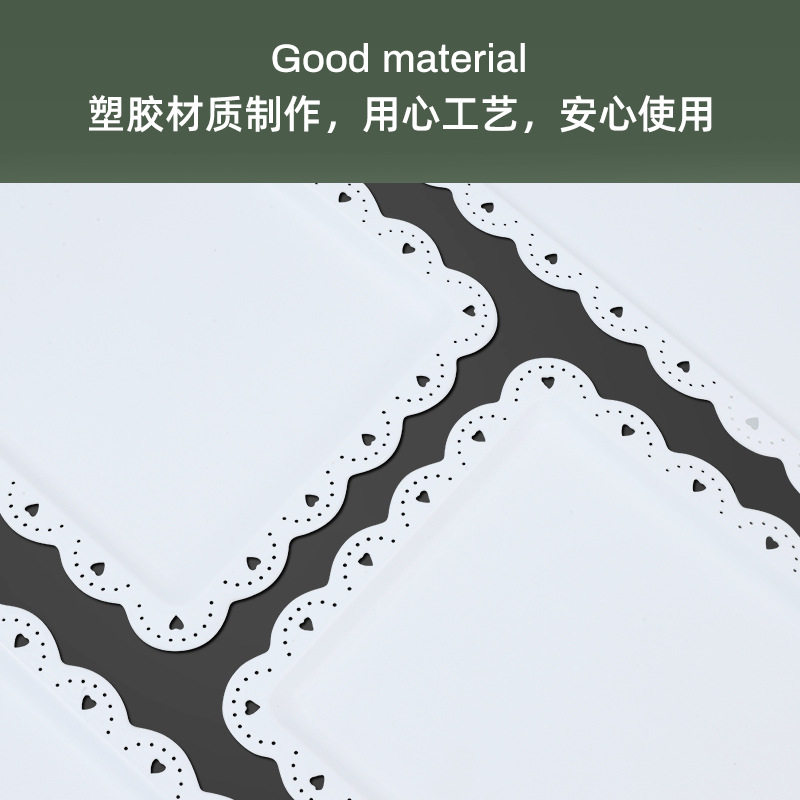 塑料果盘慕斯餐盘托盘长方形饼盘西点甜品塑料盘放杯子小吃盘糕点