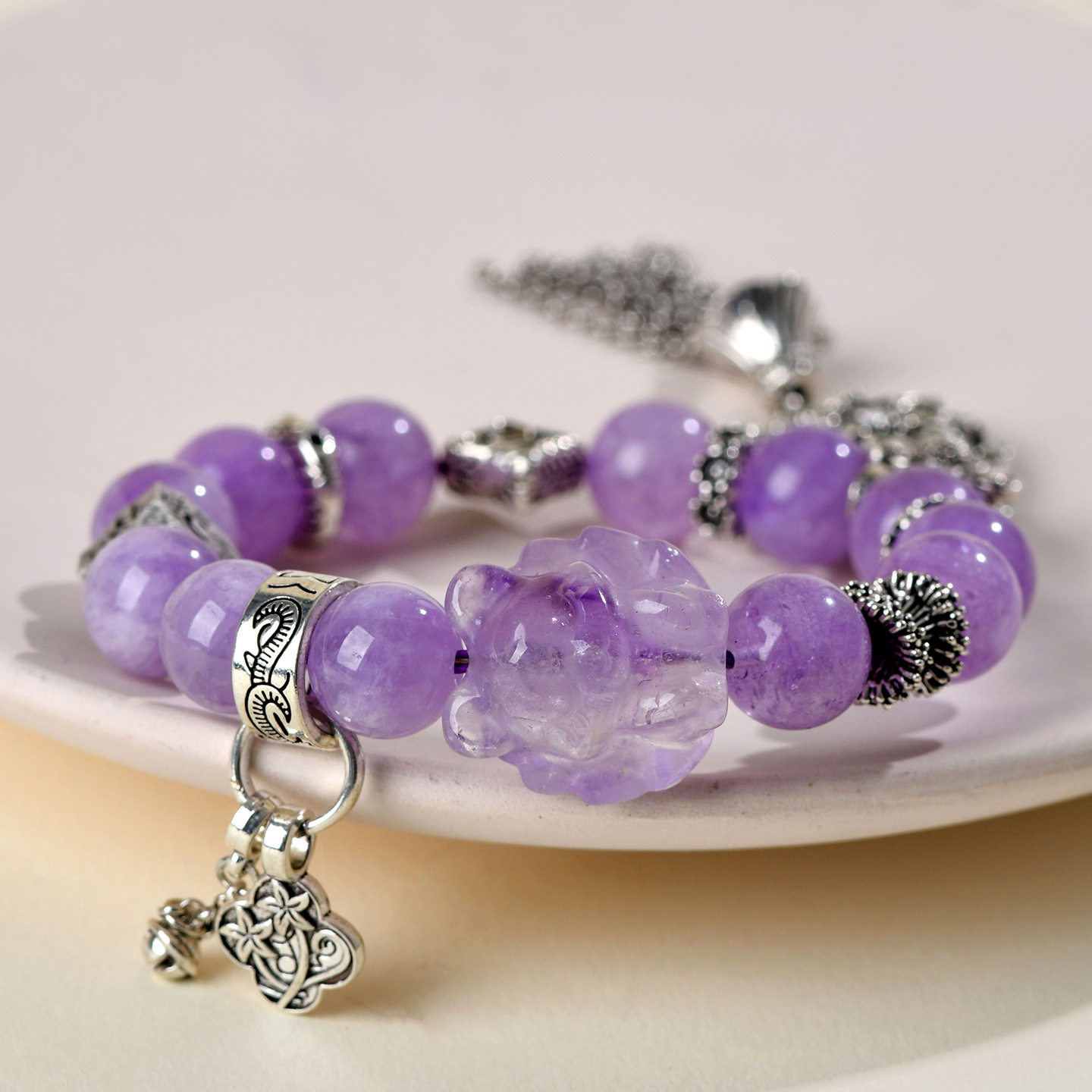 Vintage Lavender Amethyst Bracelet