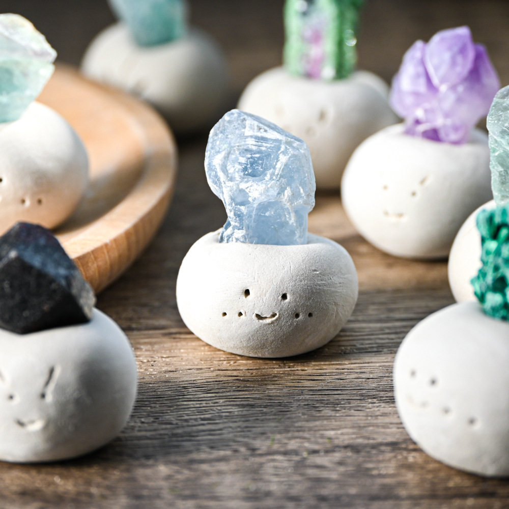 Crystal Pebble Spirits — Mini Natural Crystal Specimen Set