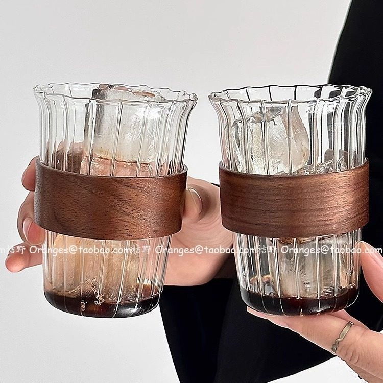 小众复古ins冰美式拿铁杯挂耳咖啡杯防烫耐高温喝水杯茶杯饮品杯