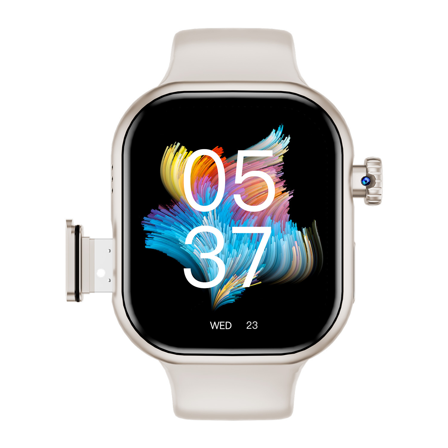 跨境K05智能手表AMOLED屏心率血压睡眠GPSWifi插卡全球畅享通信