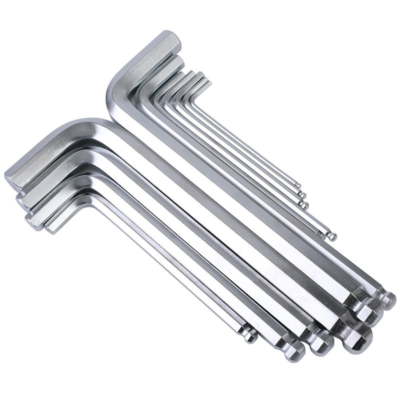 厂家批发球头内六角扳手中长加长L型扳手单支内六角扳手