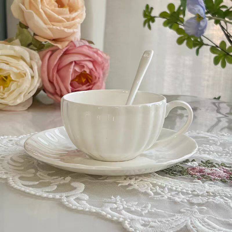 咖啡杯欧式小奢华北欧简约陶瓷家用套装咖啡杯碟骨瓷英式咖啡杯子
