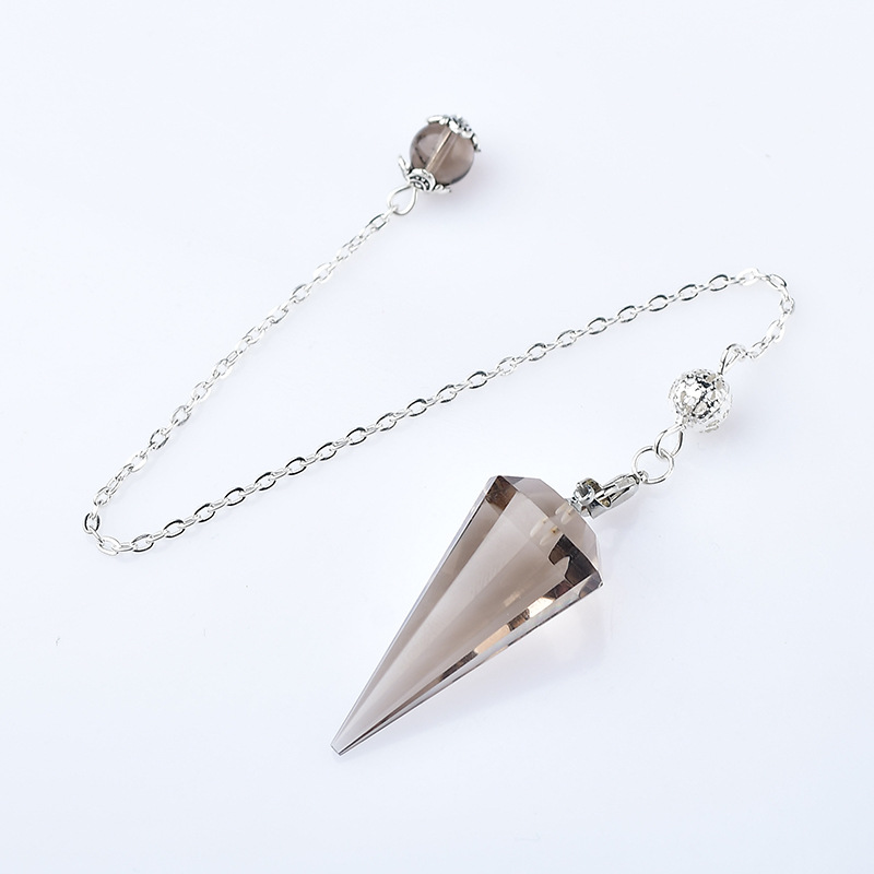 Natural Crystal Pendulum Pendant | Essential for Meditation Practice | Energy Purification Jewelry