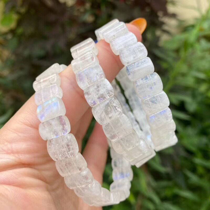 Earth's Treasure — Natural Moonstone Raw Cluster