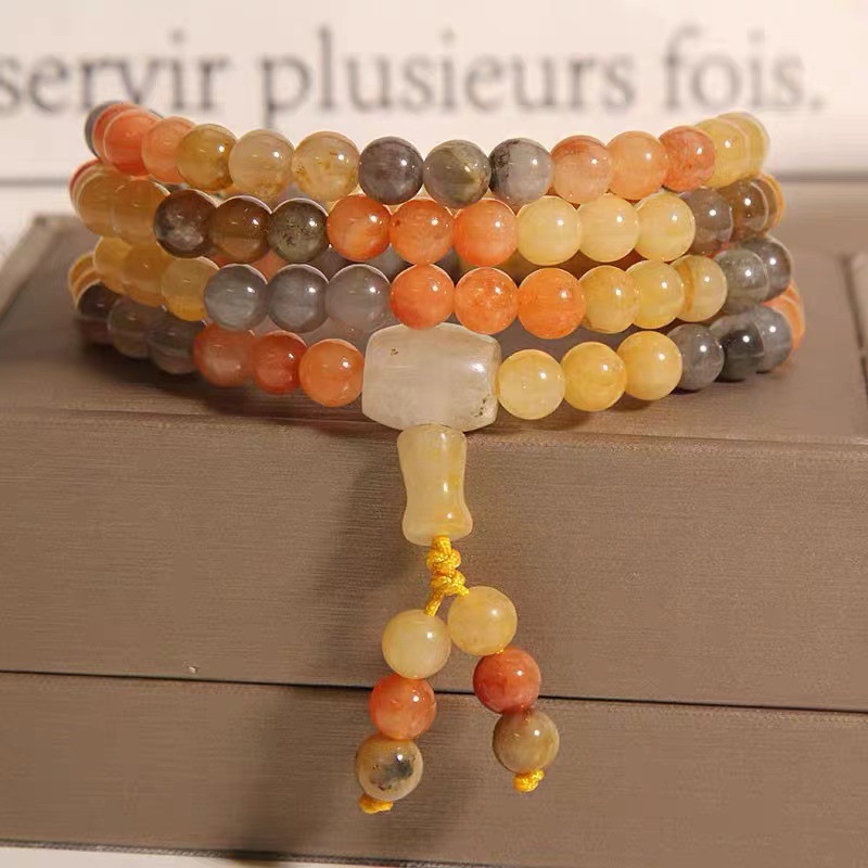 Golden Silk Jade Bracelet, Natural Energy Guardian, Blessing and Protection for Peace and Safety.