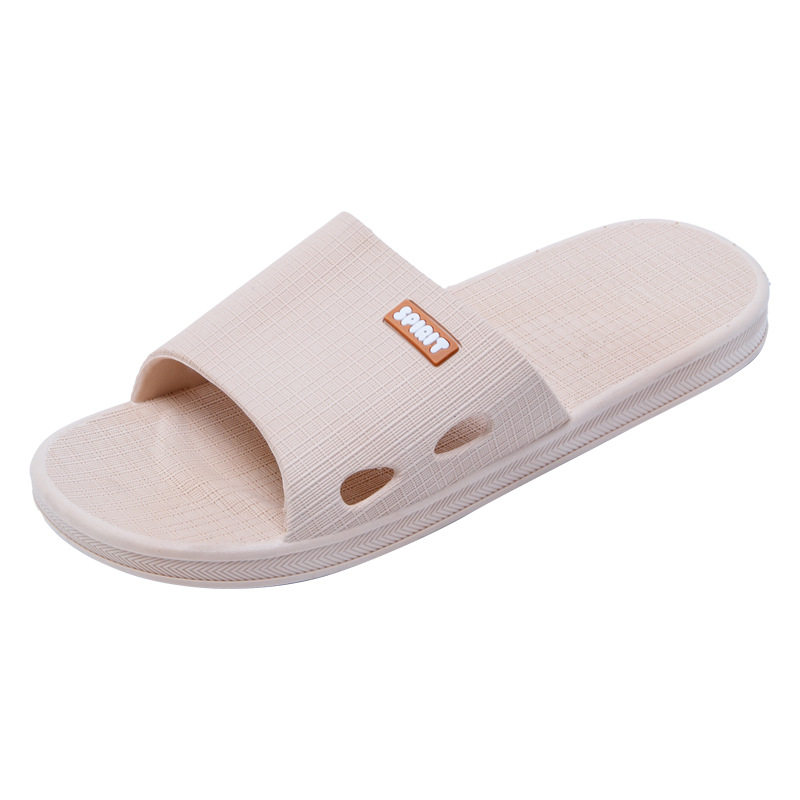 居家休闲舒适平跟塑料凉拖鞋 四季通用户外个性简约舒适PVC一字拖