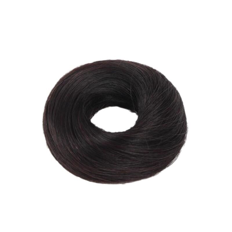 真发丸子头全真发假发包假发发圈女假发圈花苞头盘发低百搭卷发