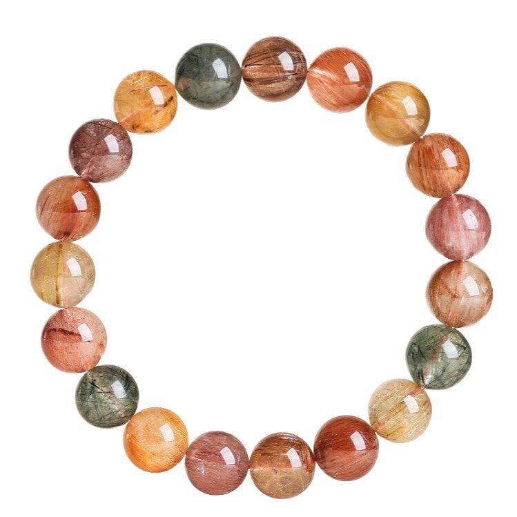 Rainbow Hair Crystal Bracelet