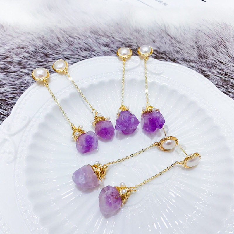 Luxury Vintage Amethyst Earrings