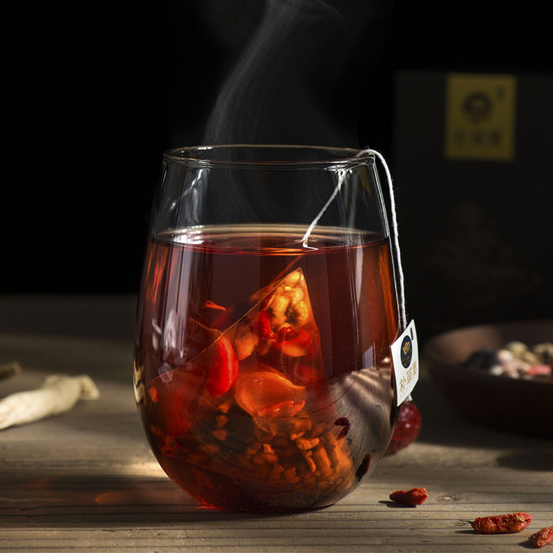 人参五宝茶八宝茶男人茶桑椹袋泡茶组合花茶袋泡茶三角包盒装代发