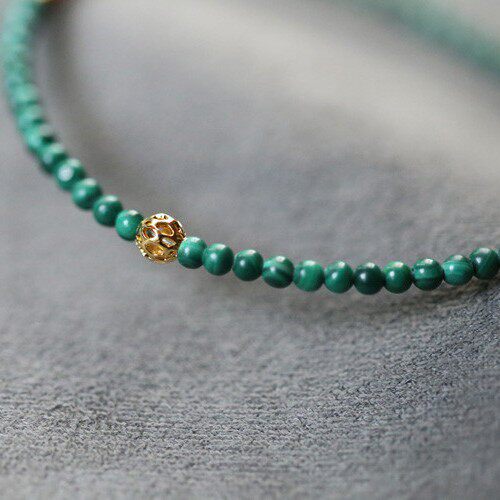 Nature's Art — Raw Malachite Bracelet