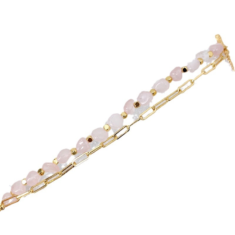 Natural Rose Quartz Bracelet | Lucky Stone for Attracting Love and Enhancing Relationships, Energy Crystal Bracelet