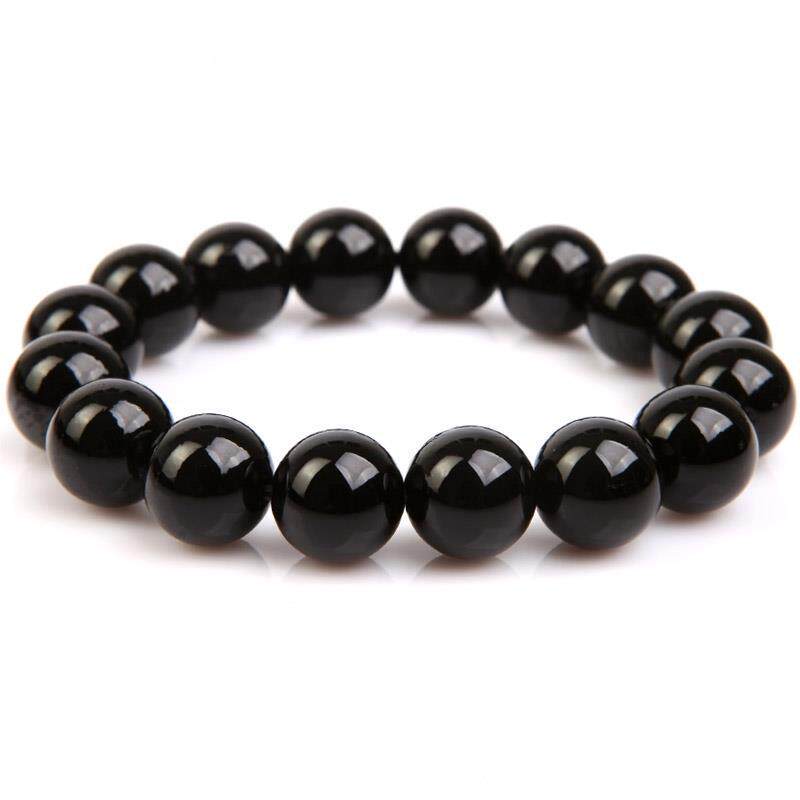 Single-Strand Black Tourmaline Bracelet