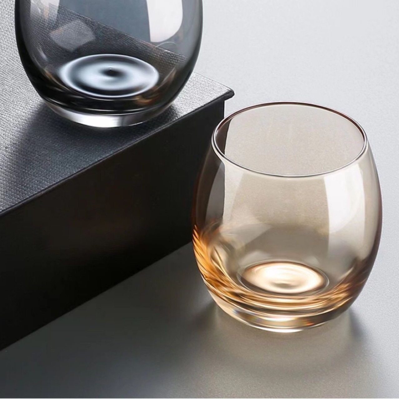 蛋杯玻璃水杯早餐杯漱口杯喝水杯子果汁饮料杯酒店杯大肚杯啤酒