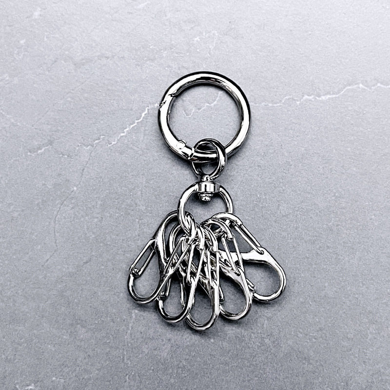 原创小众8字钥匙扣户外登山扣背包多挂s钩配件汽车锁匙扣个性挂件