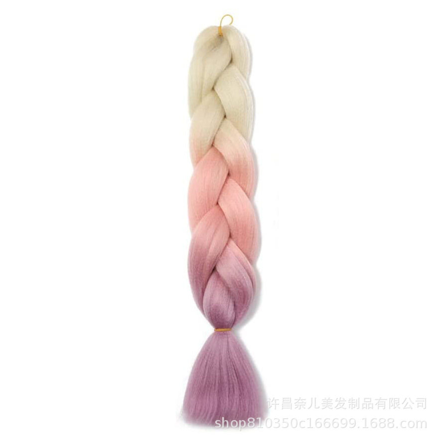 非洲脏辫假发扭博辫 100g化纤彩色大辫子雅克拳击辫 Jumbo Braid