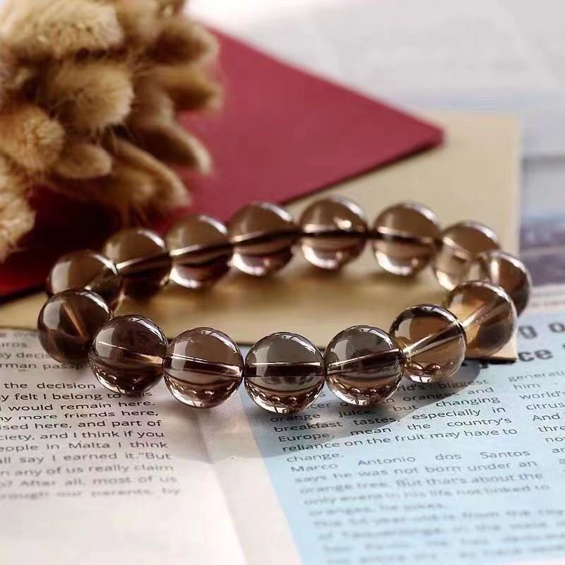 Ice-Grade Smoky Quartz Bracelet