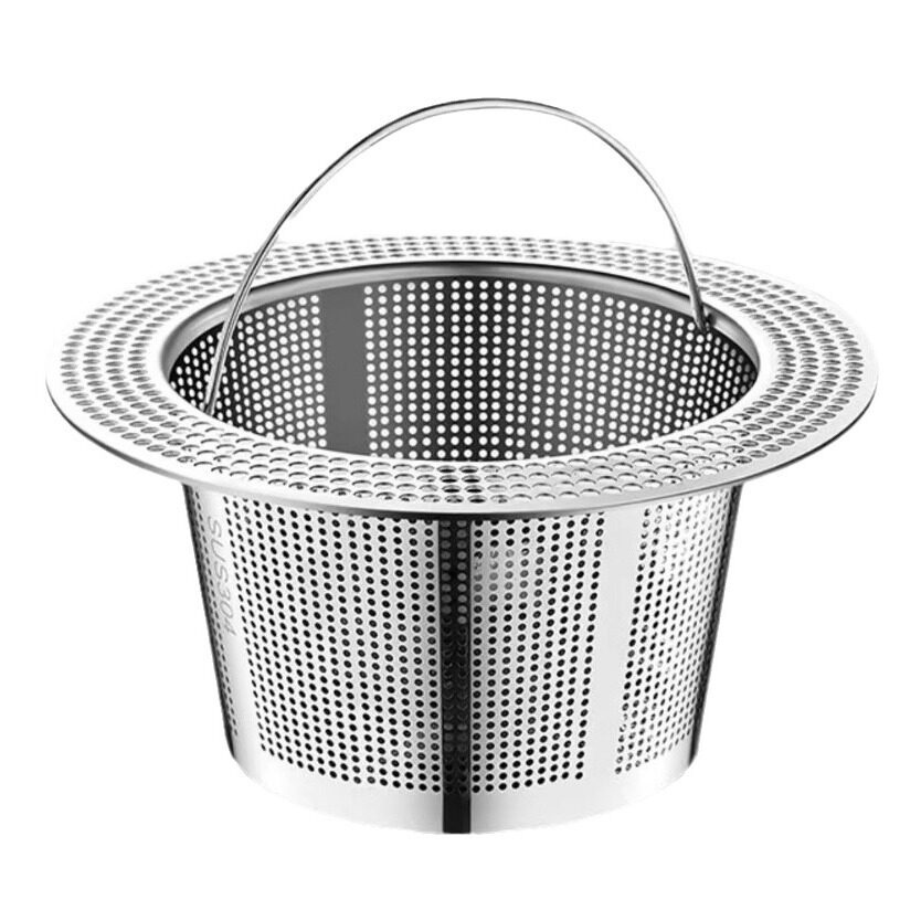 厨房水槽垃圾过滤网洗菜盆漏斗洗碗水池不锈钢304下水道提笼盖器