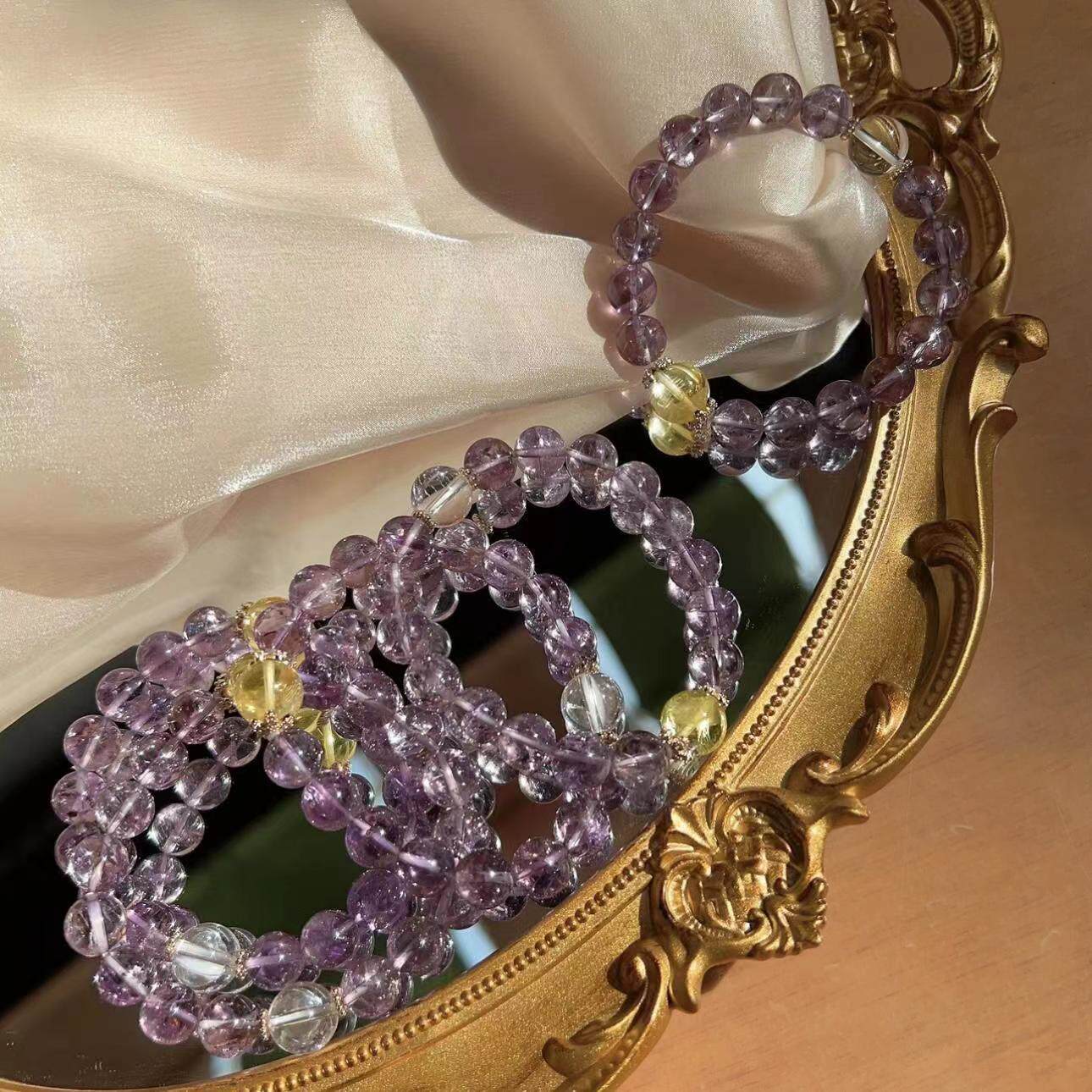 Celestial Star Grid — Natural Crystal Sphere Seven Star Array