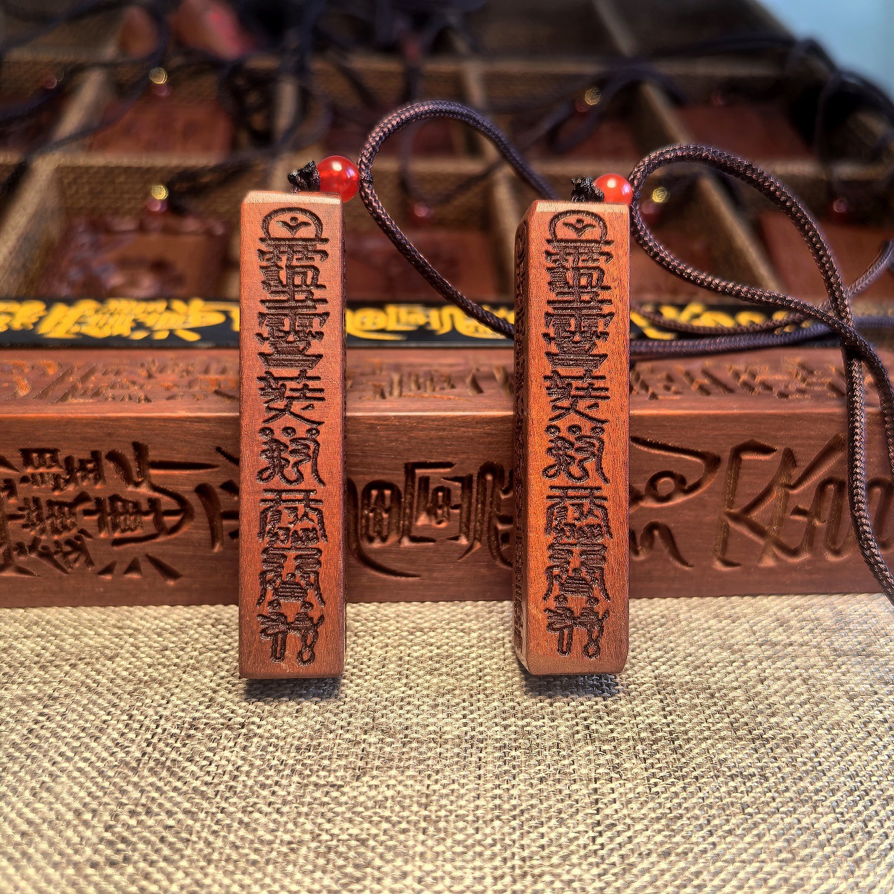 Thunderstruck Jujube Wood Tianpeng Ruler Pendant, Guardian of Peace Talisman, Wards Off Evil and Brings Good Fortune