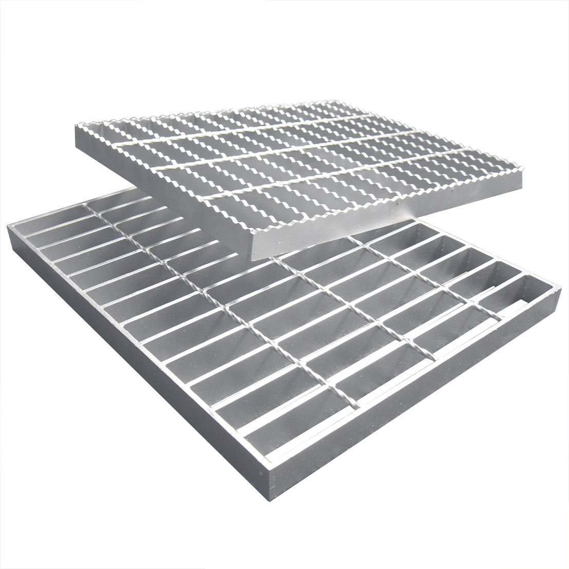 舞台钢格板平面型热镀锌网格栅停车场专用防滑齿形钢格栅
