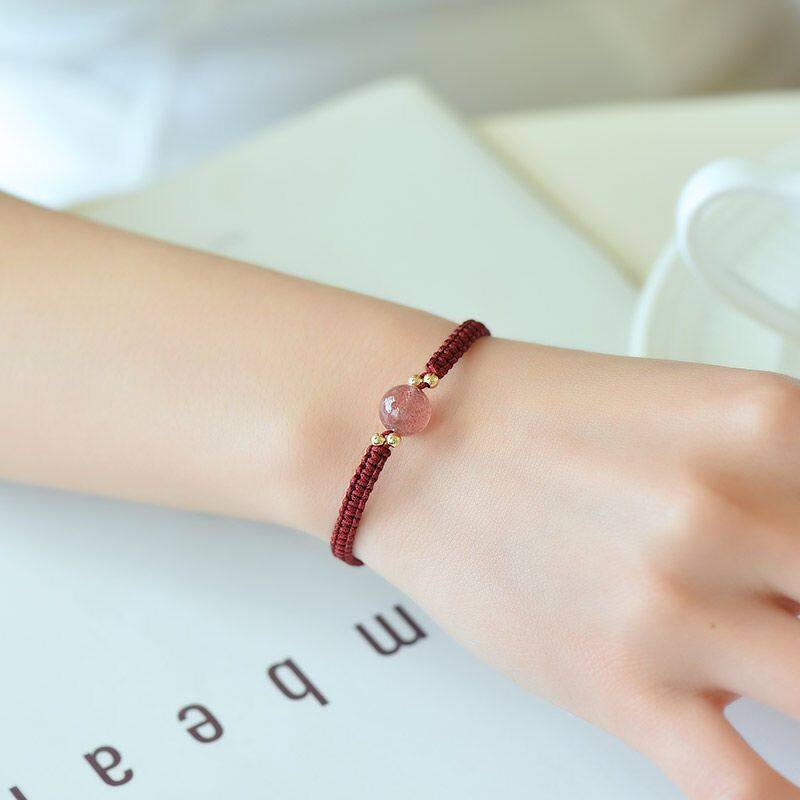 Gems of Light — Premium Rose Quartz Bracelet