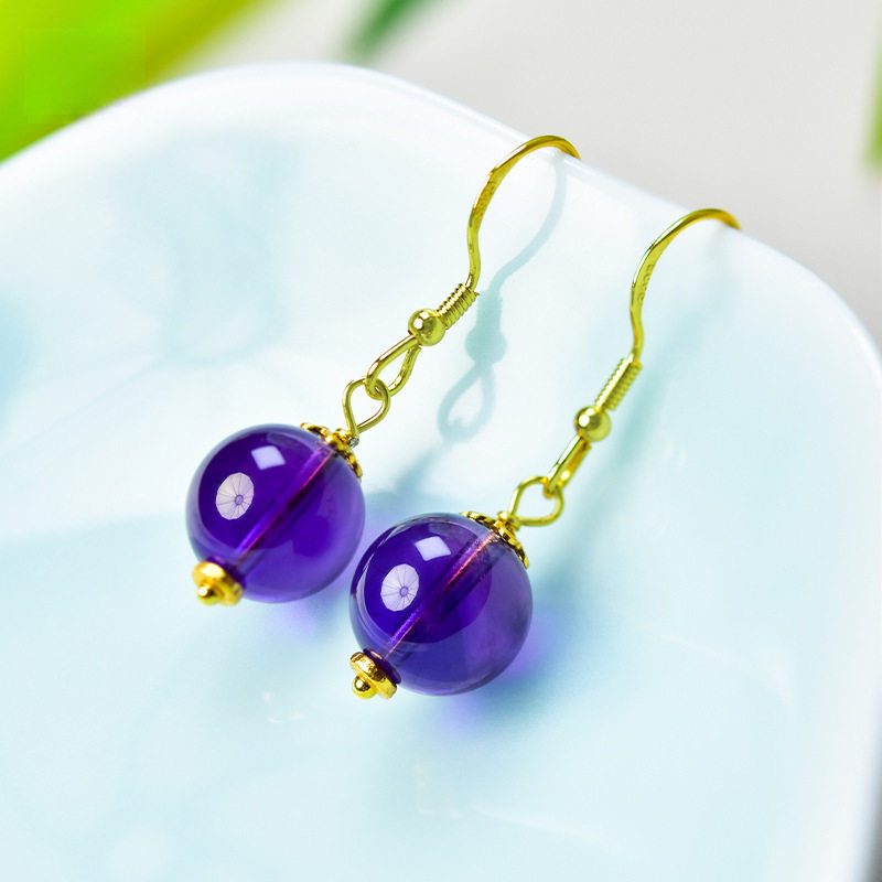 Royal Purple — Donghai Amethyst Earrings